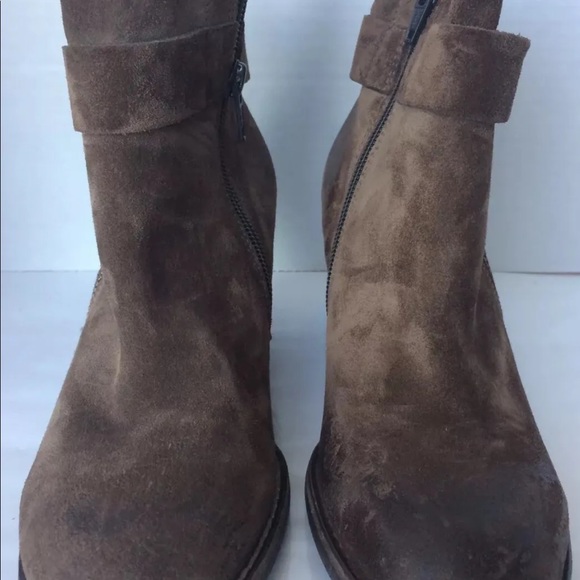 COPY Paul Green Dallas Brown Nubuck Leather Ankle Boot 6 - Picture 4 of 12